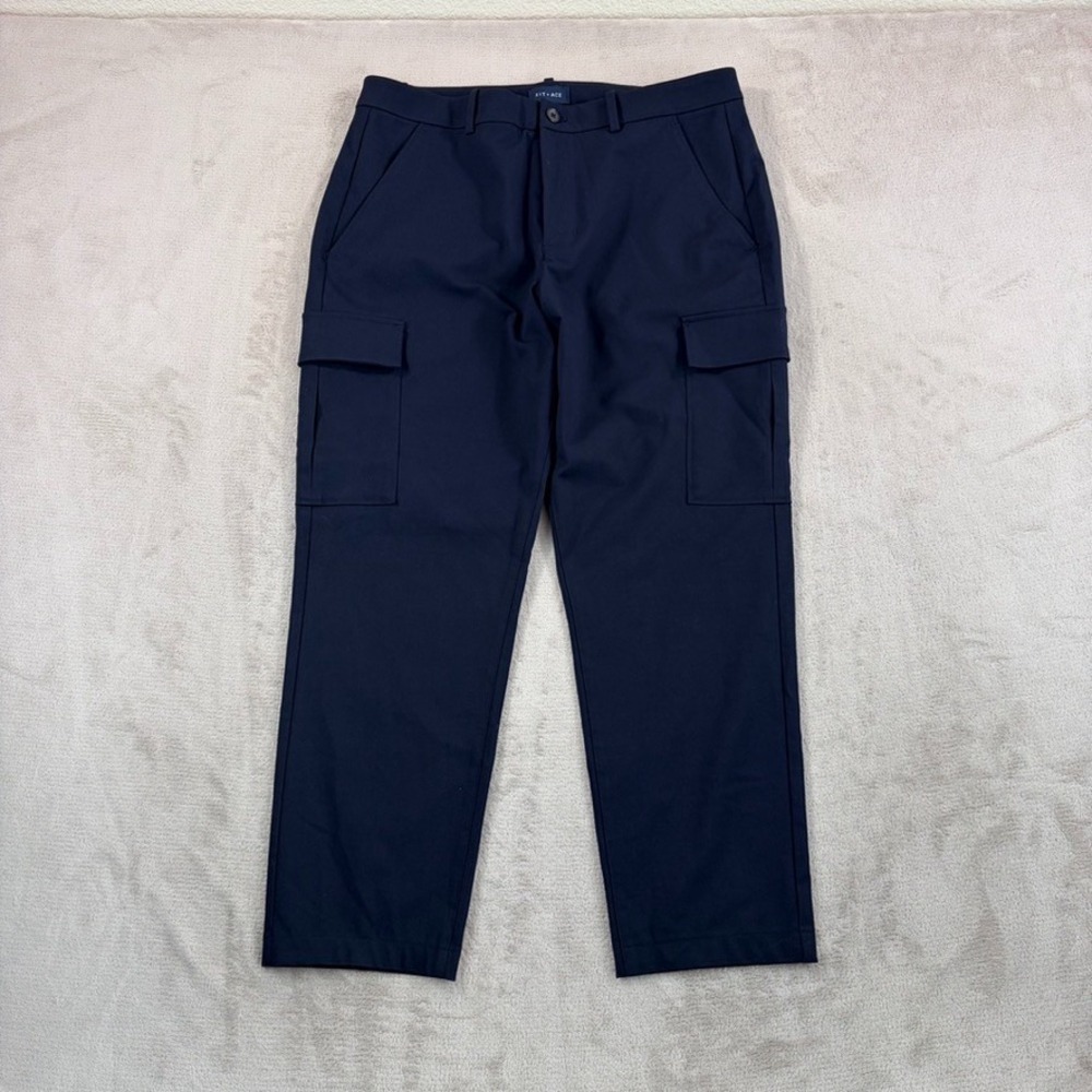 Kit & Ace Performance Cargo Pants in Navy Men 36x28 Stretch Active $220